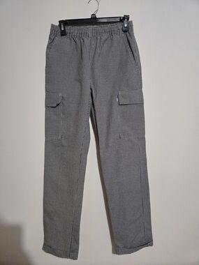 Black & White Check Cargo Pants (Scrub)